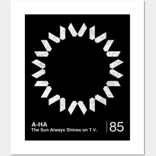 A-Ha / Minimalist Graphic Artwork Design Posters and Art